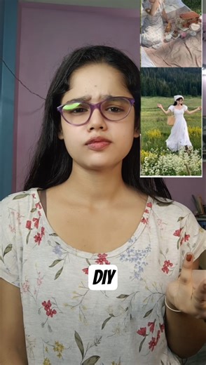 DIY Hair Scarf for Cottagecore Vibes 🌿✨ #shorts #diy