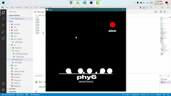 phy6 - physics engine | Computational Physics | C++ | SFML