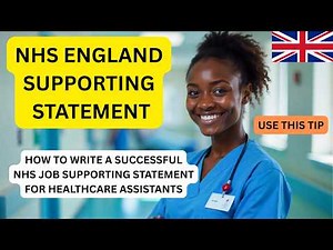 NHS England Band 3 Healthcare Assistant Supporting Statement | Best Tips and Examples for 2025