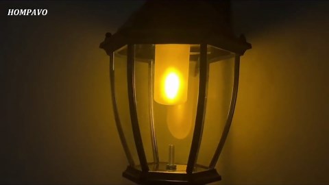 Hompavo Gen2 LED Flame Light Bulbs, Like Real Fire 4-Mode Flickering Light Bulbs with Upside Down Effect, E26 Flame Bulb for Halloween Christmas Party Patio Porch Home Indoor & Outdoor Decorations, 2