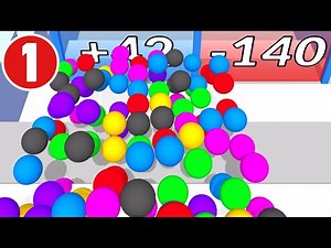 Balls On Stairs 🔴🔵🟡 All Levels Gameplay Walkthrough Android’s, iOS (Episode 01)