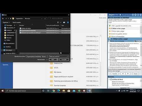 Jasperactive - Word 2016 - Lección 2 - Utilizar, cortar, copiar y pegar