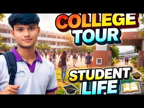 College Tour Vlog 🎓 | Computer Lab | Student Life | ‪@OKESHVLOGS‬