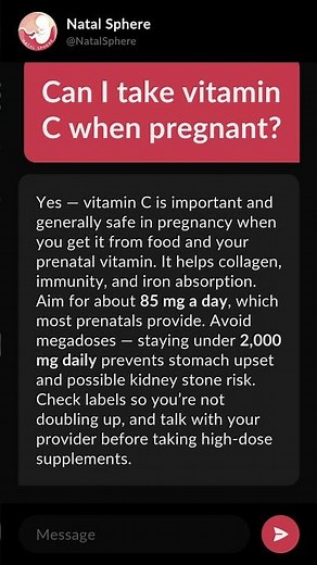 Can I take vitamin C when pregnant?