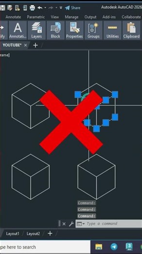 Group selection On /Off In AutoCAD || #shorts #ytshorts