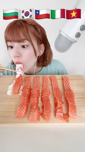 Delicious Salmon Mukbang with ASMR Eating Sounds | Taste Comparison