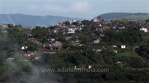 Breathtaking scenic view of Cherrapunji town