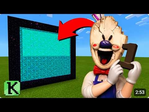 How To Make A Portal To The Ice Cream Dimension in Minecraft! 😱