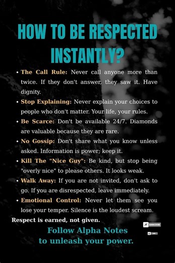 7 Rules To Command Respect Instantly (Dark Psychology)