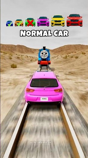 Big & Small Cars vs Thomas & Trains