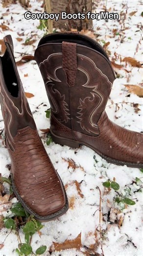 Step into classic western style with these Cowboy Boots for Men, designed for durability, comfort, and timeless appeal. Crafted with high-quality leather or leather-style materials, these boots feature a traditional western stitch design, sturdy pull-on tabs, and a reinforced heel for long-lasting wear. #CowboyBoots #MensCowboyBoots #WesternStyle #CountryFashion #WesternWear