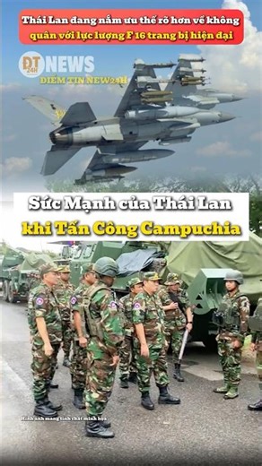 Thailand's Strength Comes from F16 Fighter Jets Dominating the Skies #news #thailand #cambodia