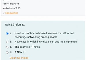 Web 2.0 refers to:a. New kinds of Internet-based services tha... | Filo