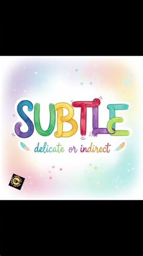 How to pronounce SUBTLE #english