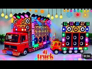 Mini dj truck sound check dj box ar light dj toy making dj making dj toy and dj gadi dj truck toy