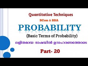 Probability | Meaning and Definition | Basic terms of Probability |