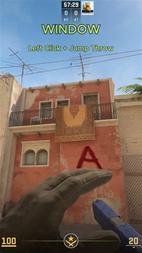 BEST CS2 MID SMOKES ON MIRAGE #cs2 #shorts