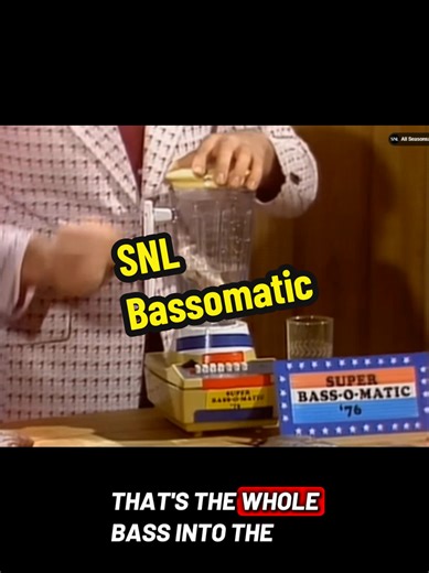 Classic Saturday Night Live from 1976 Bassomatic #1970s #snl #comedy | snl 1975