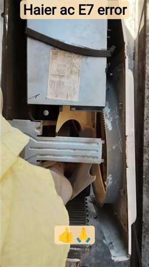Haier ac show E7 error #viralvideo #viralshorts #technician #youtubeshorts