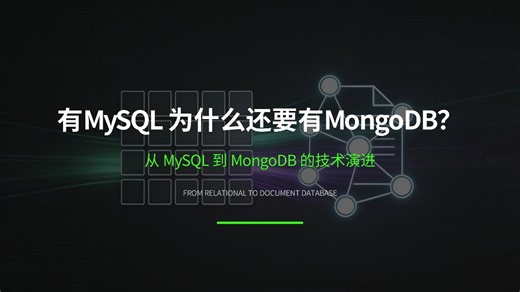 有MySQL为什么还要有MongoDB？ 8年程序员看完都哭了？ MongoDB是什么？架构是怎么样的 #MongoDB #Mysql #Redis #Java