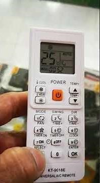 CONTROL REMOTO UNIVERSAL PARA AIRE ACONDICIONADO KT 9018E, PROGRAMACION