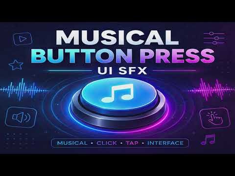Musical Button Press UI SFX | Game Ready SFX | Unity Sound Pack