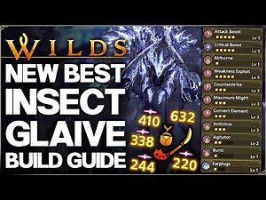 Monster Hunter Wilds - New Best OP Insect Glaive Build - Highest Damage - Arch Arkveld Set Guide!