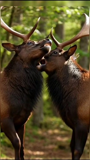 Epic Elk Battle During Rut Season | Massive Antlers Clash in 4K Wildlife | #Elk #ElkFight #RutSeason