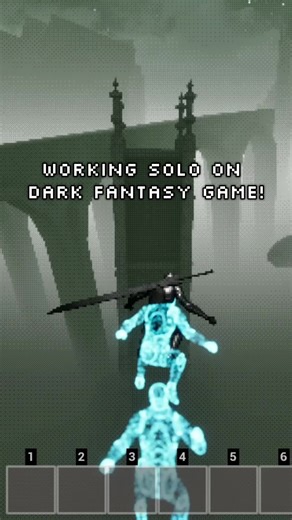 Dark Fantasy RPG Game Combat Feedback and Progress