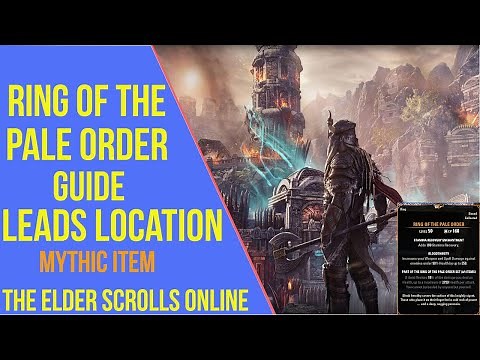 ESO Ring of the Pale Order Guide - Ring of the Pale Order Leads Location