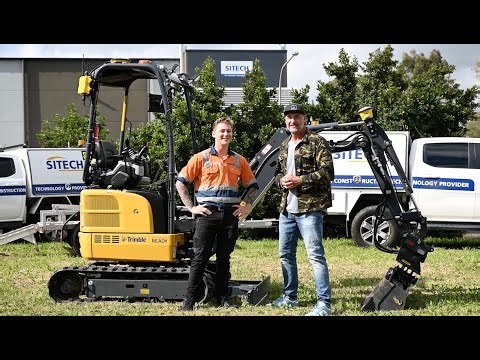 Inside the Trimble DemoDigger | Earthworks 3D, AR, Payload Management & Siteworks Machine Guidance
