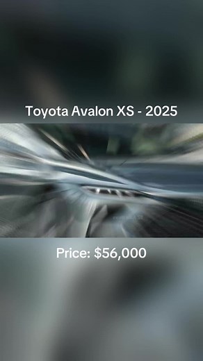 Introducing the Toyota Avallon XS - 2025