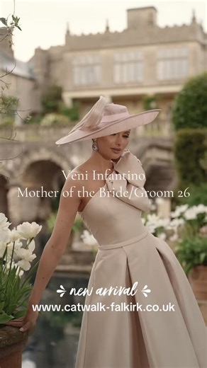 Another stunning new Veni Infantino 2026 style just landed at Catwalk! This one-shoulder Mikado dress features an elegant asymmetrical neckline and a beautifully fitted bodice. The full pleated skirt falls gracefully to the ankle, complemented by a statement bow on the shoulder for a touch of refined glamour. Limited sizes so book in soon is this could be the one for you 🥰 Visit the website to see the full range and get in touch if you see something you love for your upcoming special day. 🐾 ww