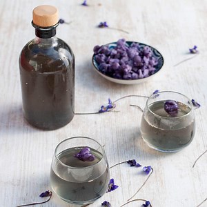 Homemade Violet Liqueur