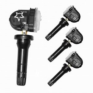 13598771 TPMS Sensor Tire Pressure Sensor Set of 4 315 MHZ Compatible with Chevy Cobalt Equinox Traverse Express GMC Savana Acadia, Buick Hummer Pontiac Saturn 13598772 13586335 13581558