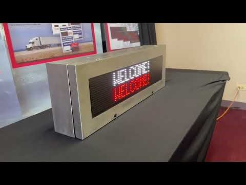 16x80 LED Stainless Steel Message Marquees. (Many Sizes Available)