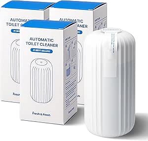 Fresh & Fresh Automatic Toilet Bowl Cleaners - 3 Bottles(UPTO 2500 FLUSHES/Bottle), Commercial and Residential Cleaner 3-4 MONTH Lasting Toilet Bowl Cleaner Bottle