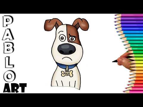 How to draw Max from The Secret Life of Pets | step by step