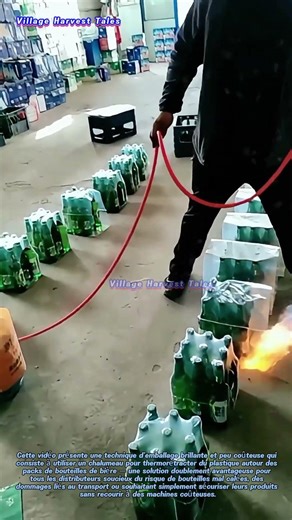 Une astuce ingénieuse de thermosoudage pour sécuriser les packs de bouteilles de bière en quelques