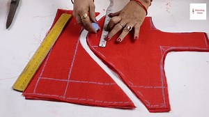 गोल कट ब्लाउज डिजाइन | Round Cut Belt Blouse Cutting and stitching | Stitching Class