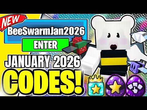 *NEW CODES!!* ALL WORKING CODES IN BEE SWARM SIMULATOR *JANUARY 2026* | ROBLOX