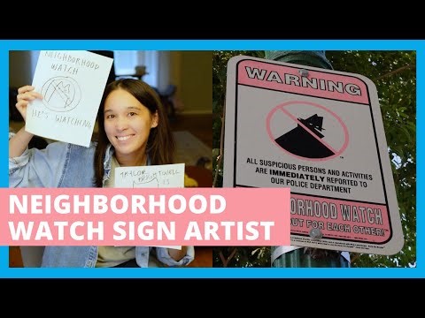 The Artist Behind The Neighborhood Watch Sign