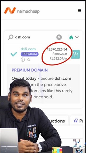 This Domain Costs ₹13 Lakhs! 😱 (The Problem with Short Domains) #Shorts