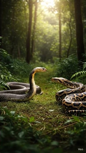#king# cobra# vs# rock# python