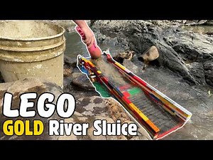 Building a LEGO River Sluice that catches GOLD