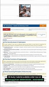 MCS 215 Guess Paper 2026 | IGNOU MCS 215 Security and Cyber Laws Solved Important Questions