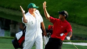 Reliving Woods' dramatic chip-in at Masters