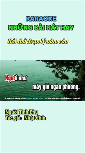 Karaoke Lý năm căn trong bài người tình phụ