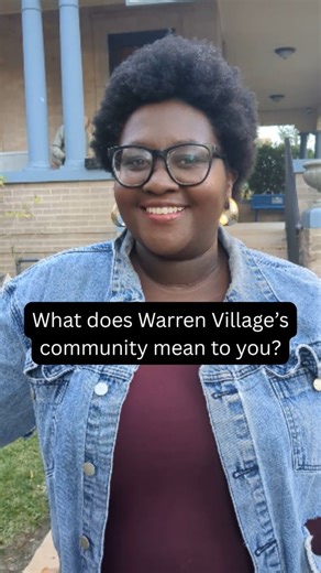 "Community here is stability, it's growth ... you learn how to ask for help. You don't have to sink." Neema, one of our amazing residents, discusses what Warren Village's community has meant to her. Help families and communities flourish by supporting Warren Village this #ColoradoGivesDay! https://ow.ly/TREt50XrTQK | Warren Village