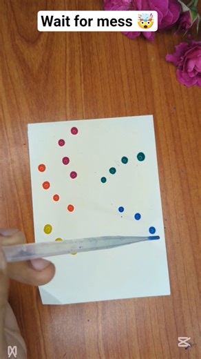 Blow Paint Art Challenge! 🤯🌈 #cute #art #drawingideas #painting #satisfying #fypシ